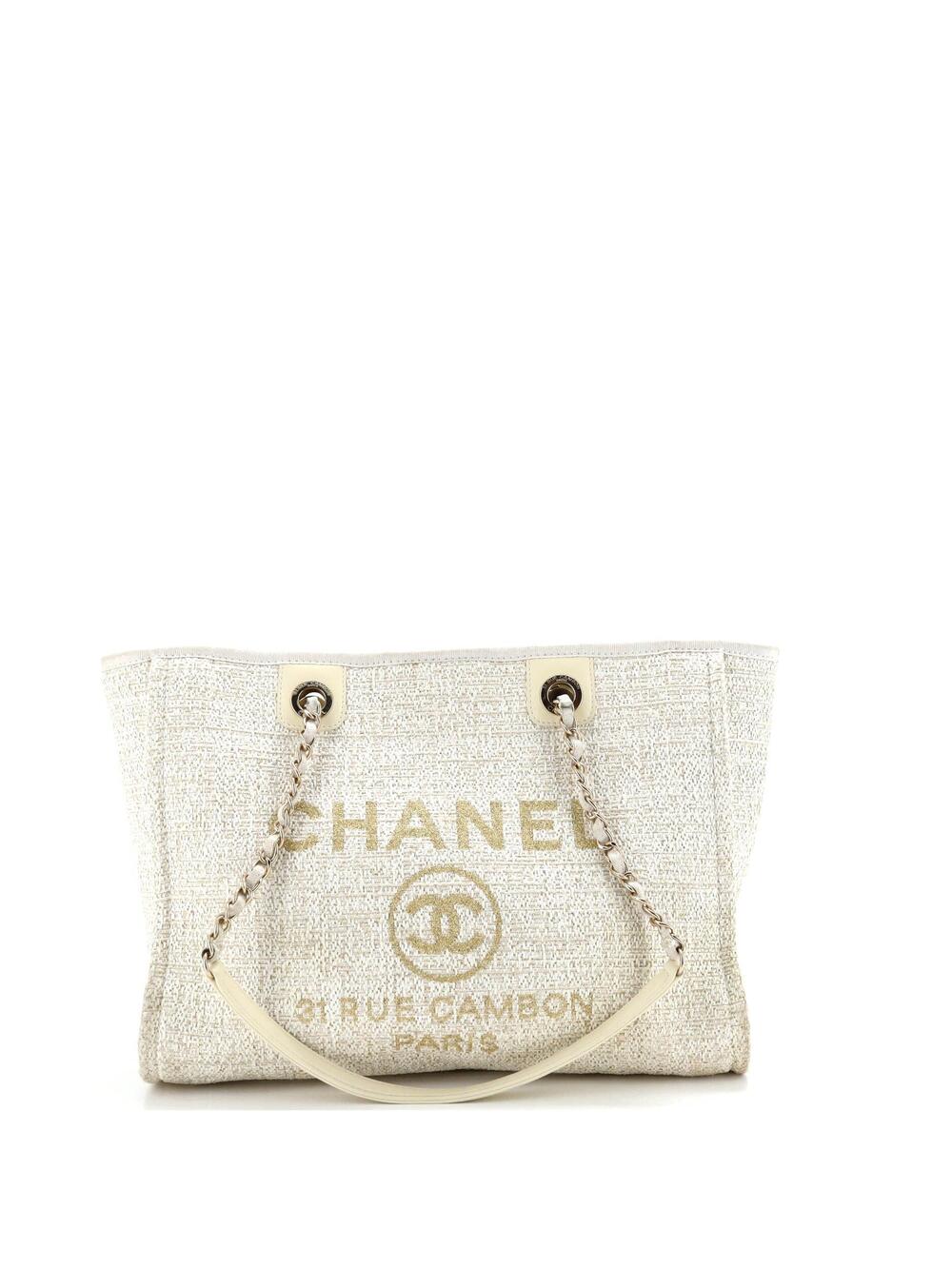 Chanel Deauville Tote Raffia With #219362C35B